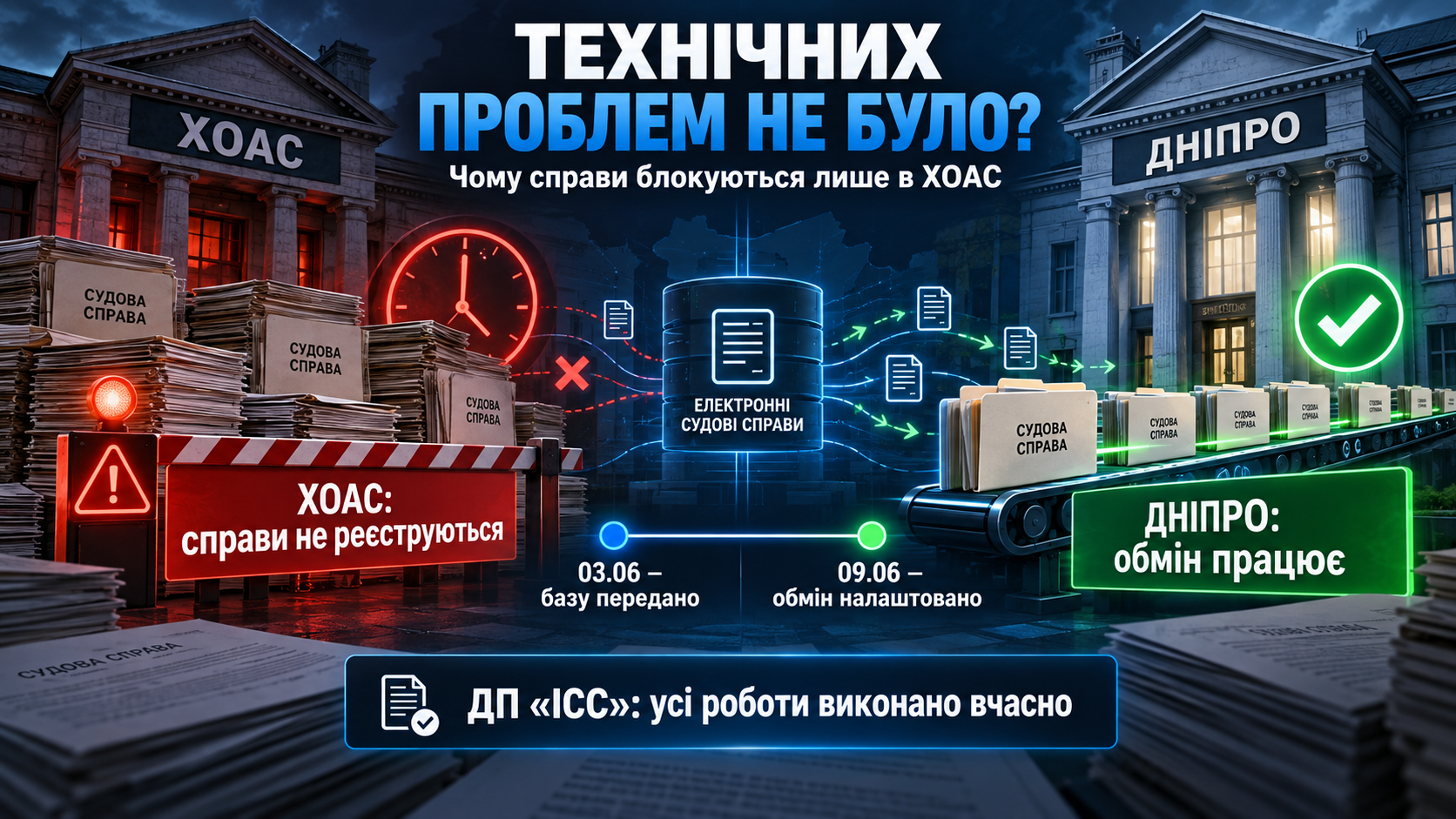 «Технічні проблеми» лише у Харкові: хто насправді блокує передачу та розгляд справ Донецького окружного адмінсуду