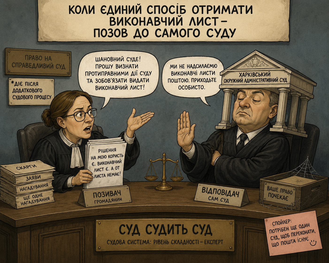 Суд проти суду: як для отримання виконавчого листа довелося судитися із самим судом