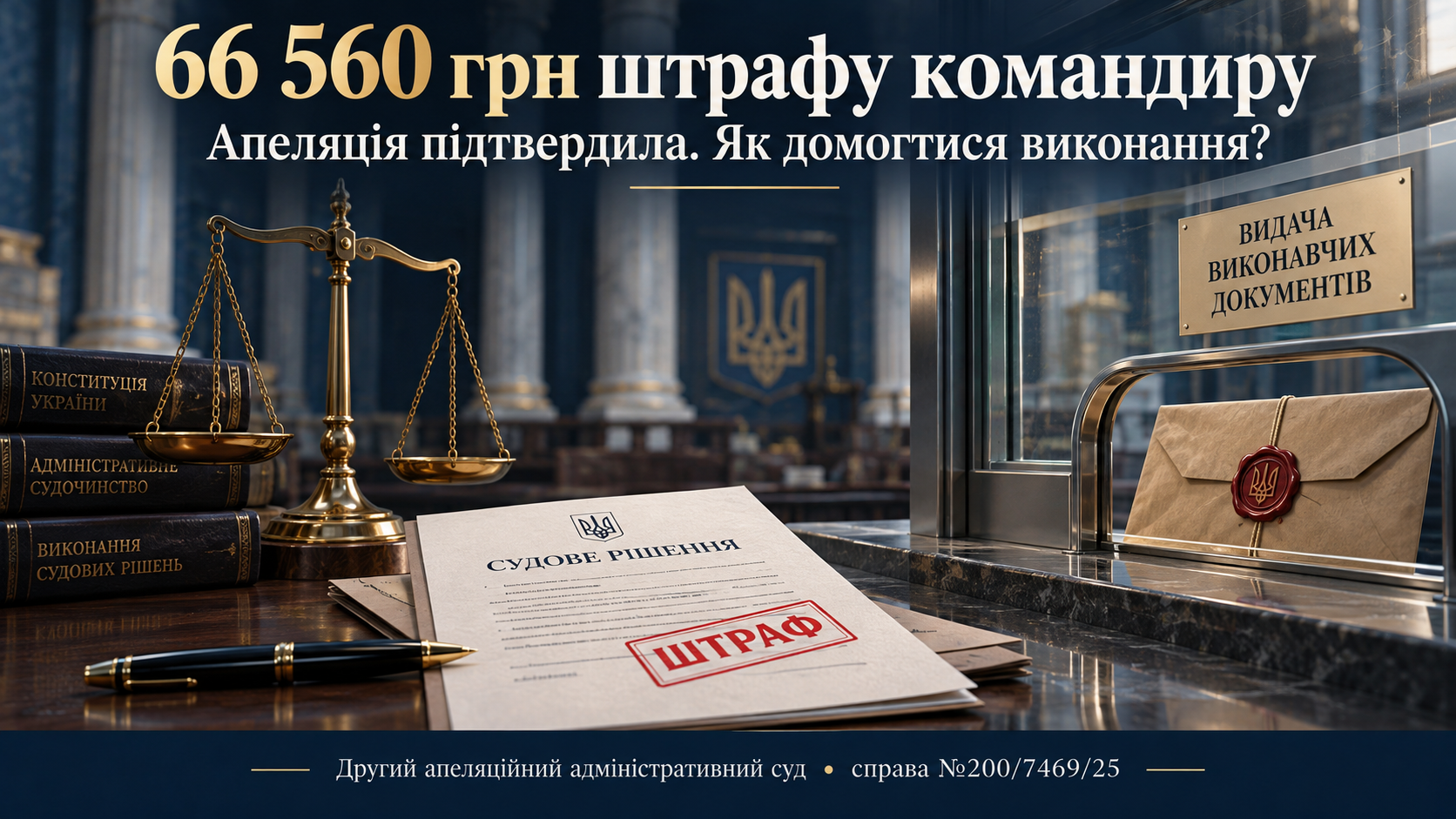 Штраф підтверджено, виконання попереду: чи доведеться судитися ще й за виконавчий документ?