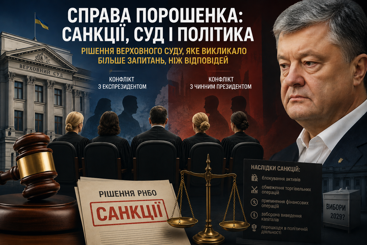 Рішення у справі Порошенка: юридичний спір чи новий етап політичного протистояння?