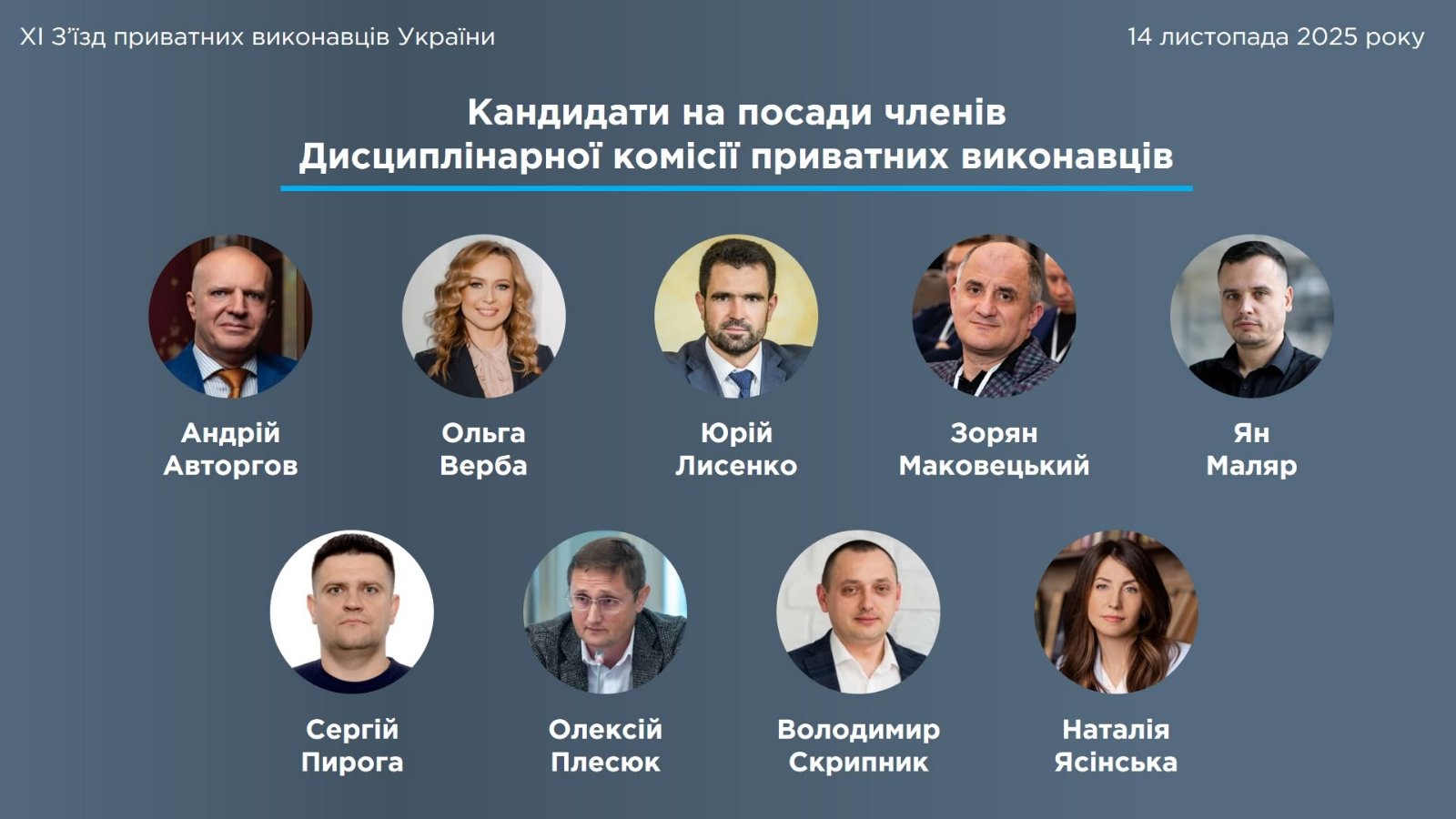 АПВУ знайомить з кандидатами на посади членів Дисциплінарної комісії приватних виконавців 